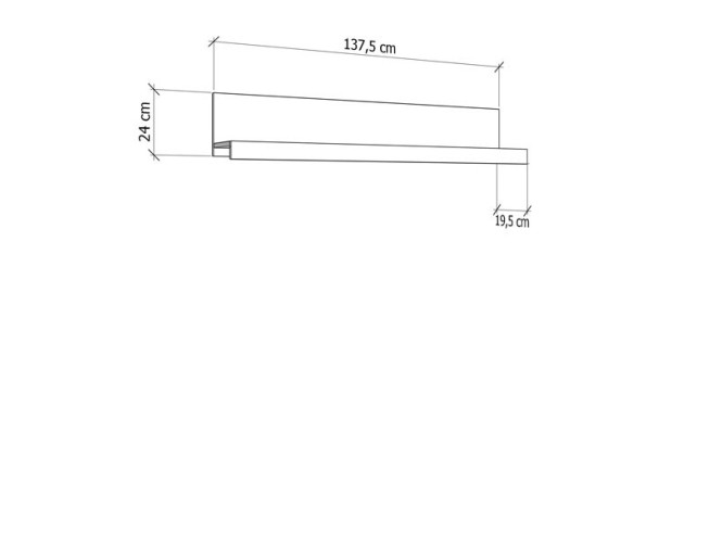 Zidna polica Warwick