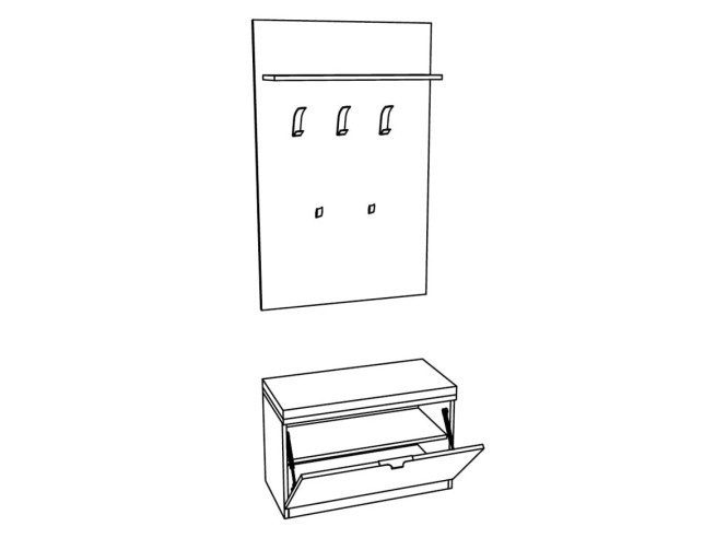 Element vješalica Elegance