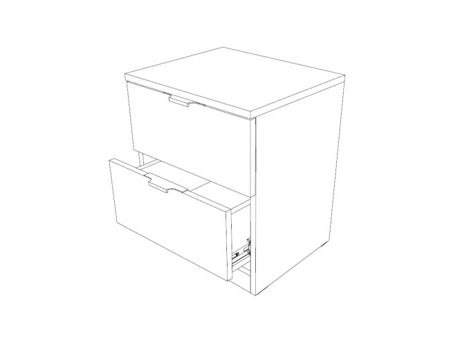 Noćni ormarić Elegance 2F