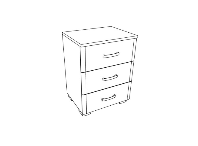 Noćni ormarić Matis 3F