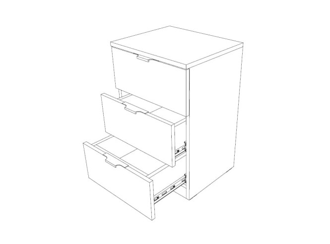 Noćni ormarić Elegance 3F