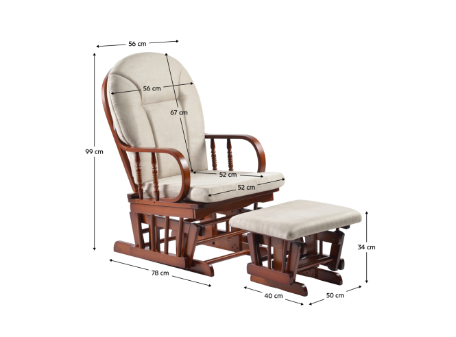 Fotelja Talman + tabure