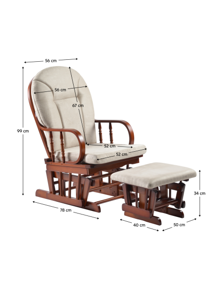 Fotelja Talman + tabure