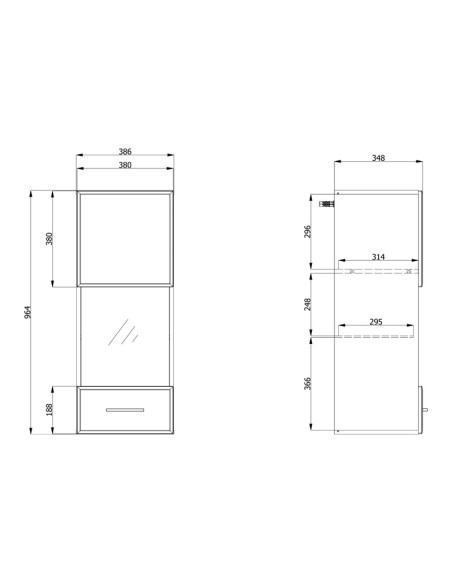 Vitrina Carlow 1KVS1
