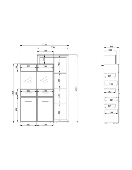 Vitrina Carlow 2KVS2