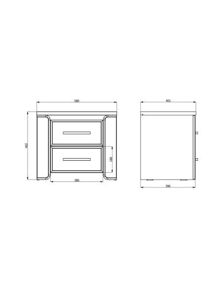 Noćni ormarić Aberdeen