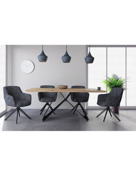 Stolica Sherlock antracit