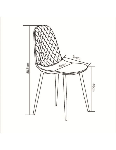 Stolica Mojito beige