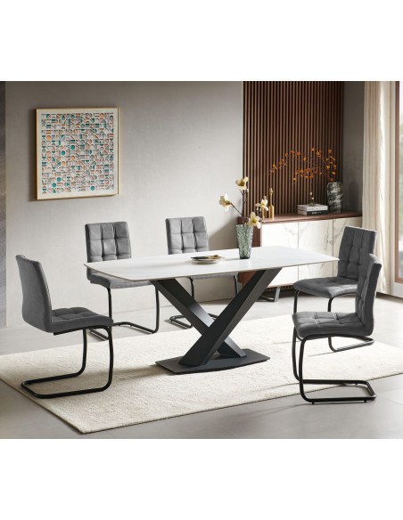 Stolica Parma dark grey