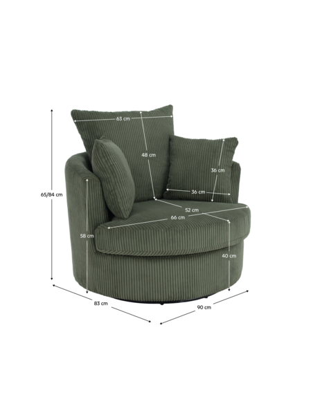 Fotelja Salter dark green