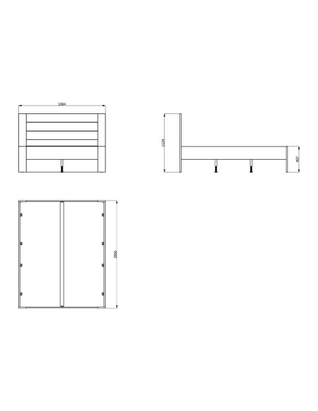 Krevet Salamis bijeli