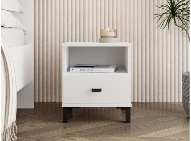 Noćni ormarić Salamis bijeli