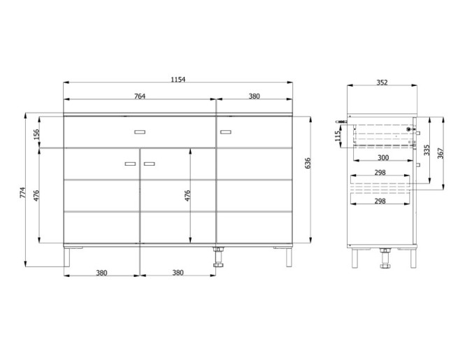 Komoda Salamis kašmir