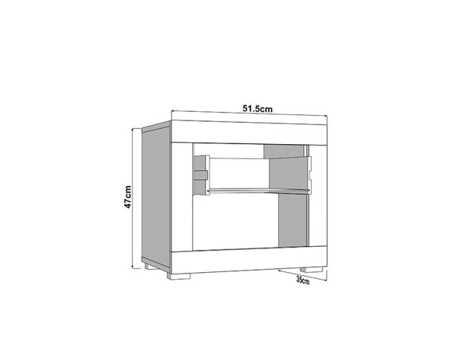 Noćni ormarić Cartena