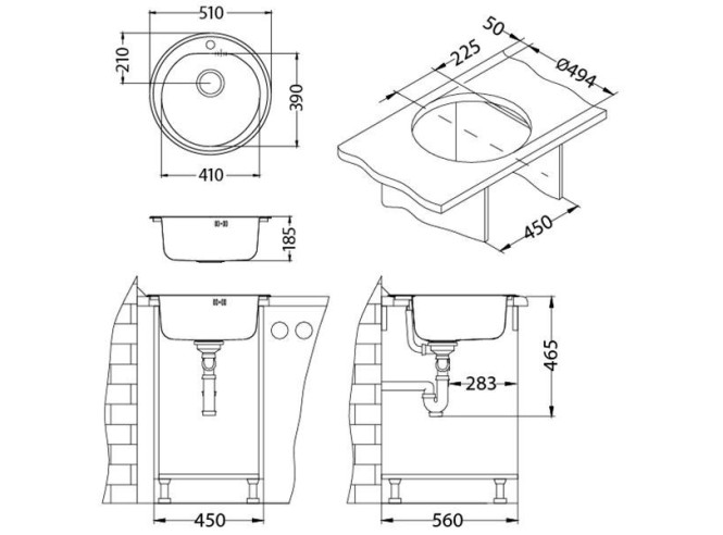 Sudoper Ugradbeni Form 30