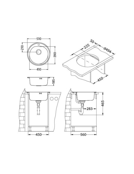 Sudoper Ugradbeni Form 30