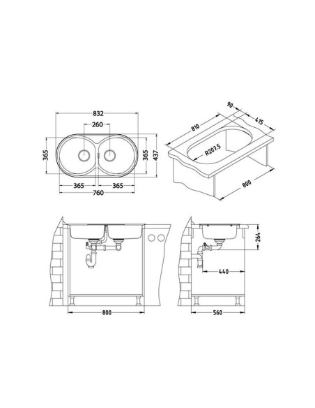 Sudoper Ugradbeni Form 50