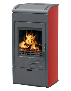 Peć kamin VESTA crvena