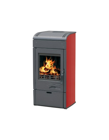 Peć kamin VESTA crvena