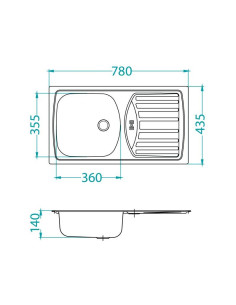 Sudoper Ugradbeni Basic 150 2