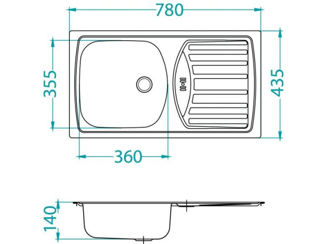 Sudoper Ugradbeni Basic 150