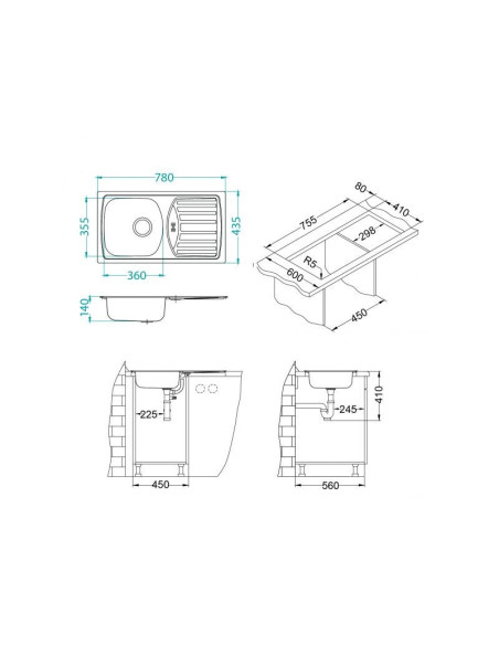 Sudoper Ugradbeni Basic 150