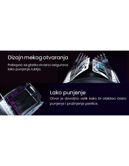 Vivax perilica rublja WTL-120715B