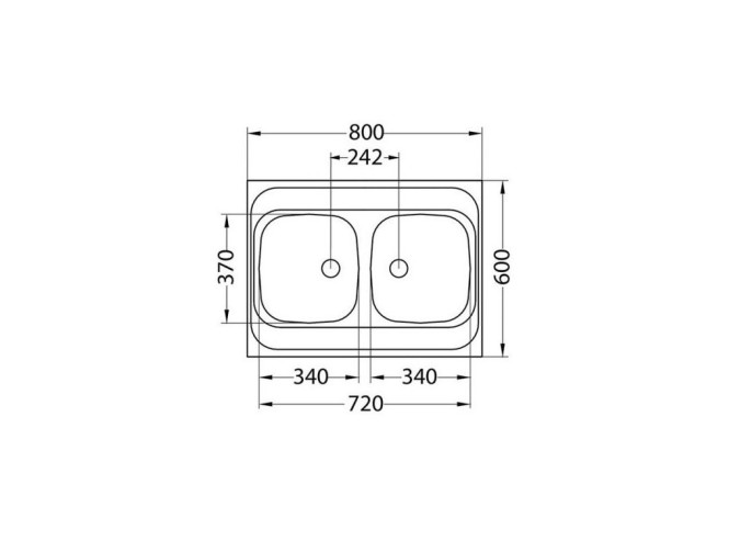 Sudoper Nasadni Classic Dupli 40