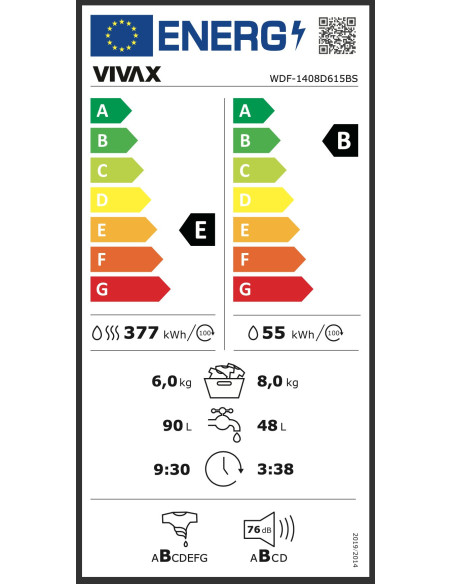 Vivax perilica + sušilica WDF-1408D616BS