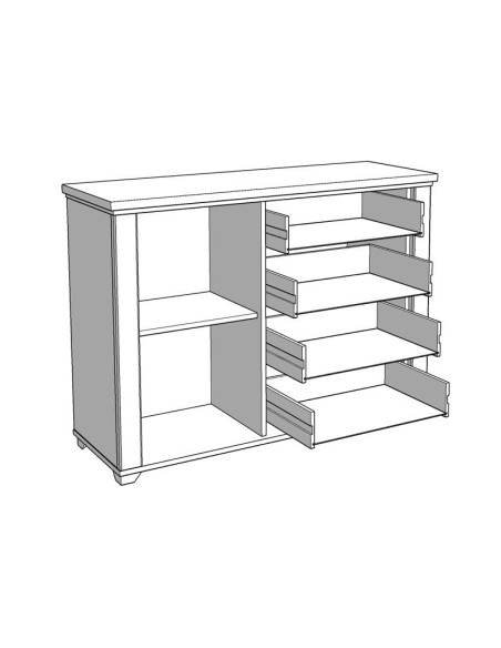Komoda VALENCIA  2K4F B