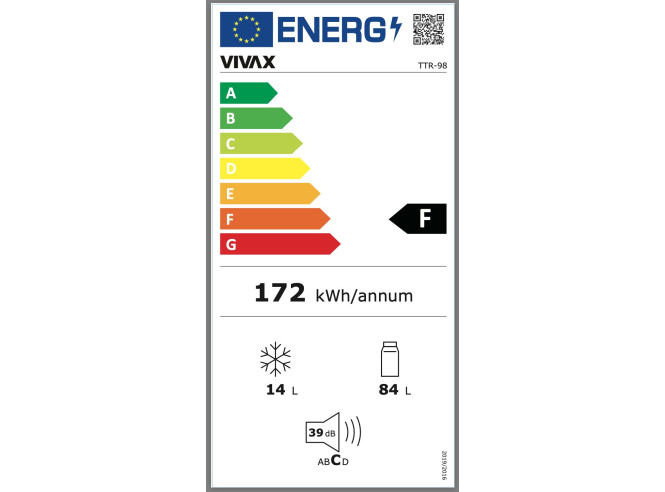 Vivax Hladnjak i zamrzivač TTR-98