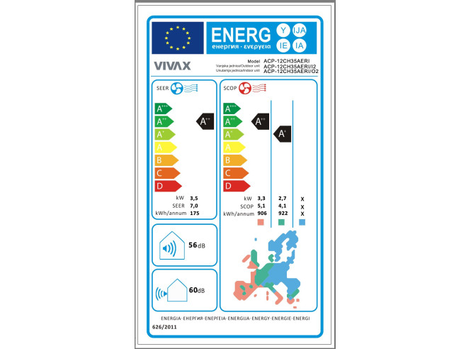 VIVAX klima ACP-12CH35AERI/I+ SILVER