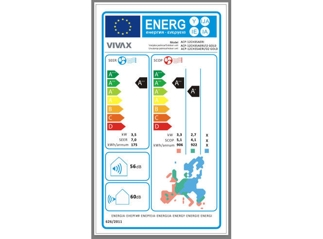 VIVAX klima ACP-12CH35AERI+ R32 GOLD