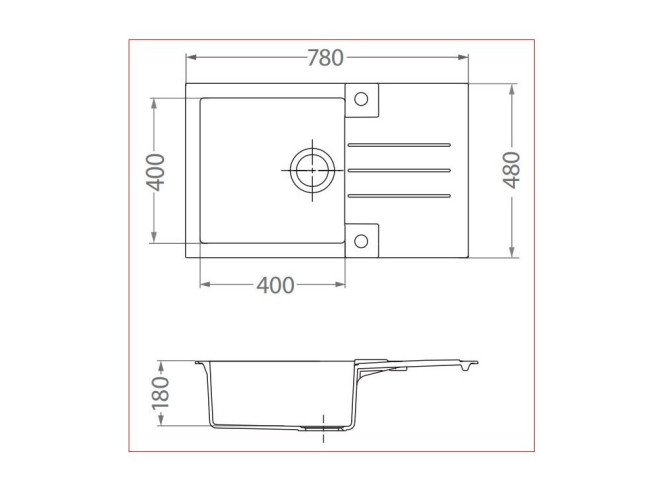 Sudoper Ugradbeni Rock 130