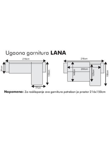 Kutna garnitura Lana