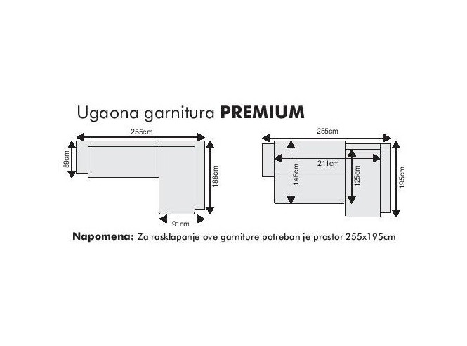 Kutna garnitura Premium