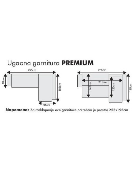 Kutna garnitura Premium