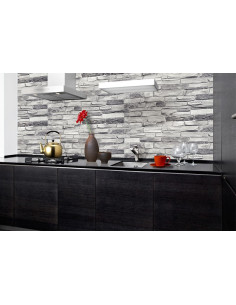 PVC panel Shale Silver