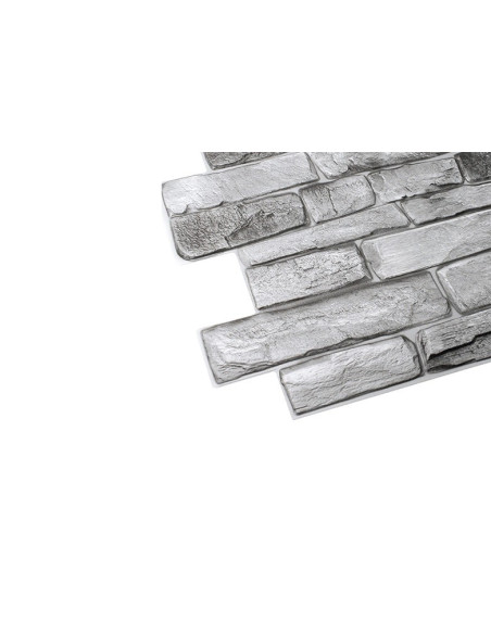 PVC panel Shale Silver