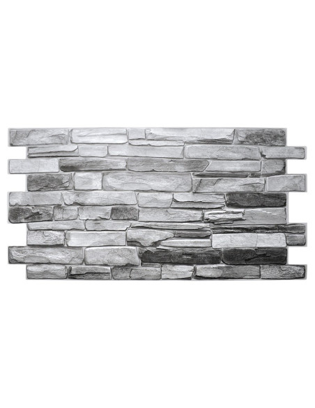 PVC panel Shale Silver