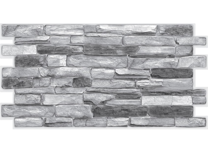 PVC panel Shale Silver