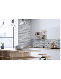 PVC panel Grey Brick