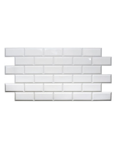 PVC panel White Tile 2