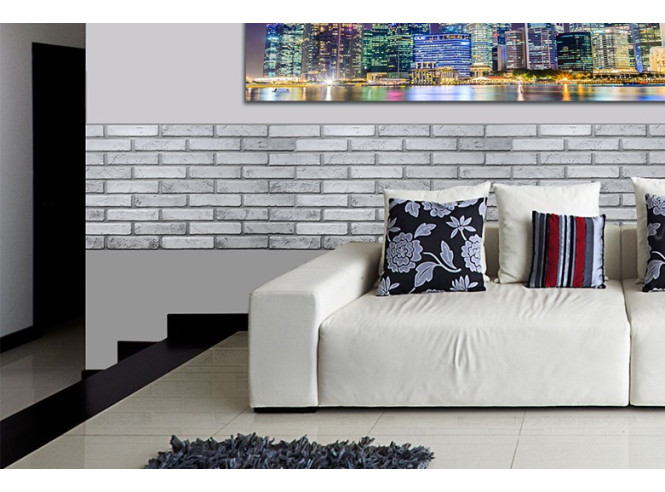 PVC panel Brick White