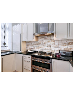 PVC panel White Round Logs