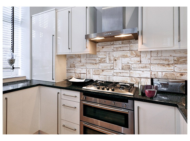 PVC panel White Round Logs