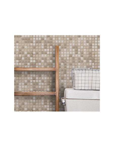PVC panel Mosaic Brown