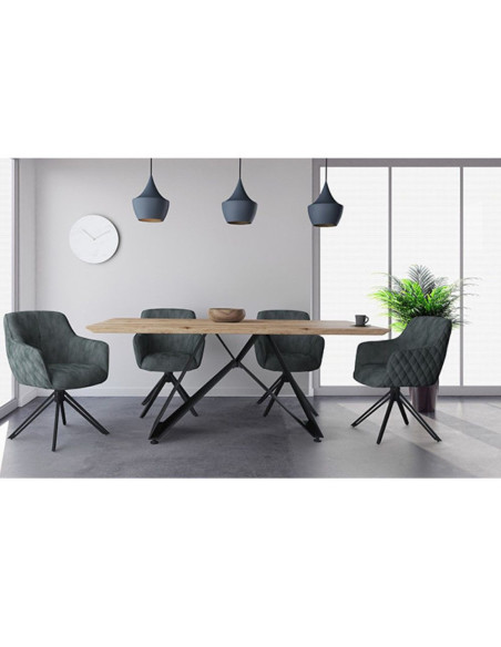 Stolica Sherlock dark green